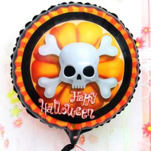 Halloween İskelet Kuru Kafa Folyo Balon 18 inç (5286)