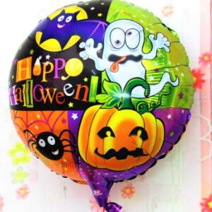 Halloween Örümcekli Kabaklı Folyo Balon 18 inç (5286)
