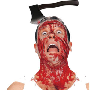 Kafaya Saplanmış Halloween Kanlı Balta Şaka Tacı (5286)
