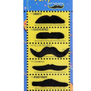 Karnaval Kostüm Partisi Bıyığı 6 Model 6 Adet (5286)