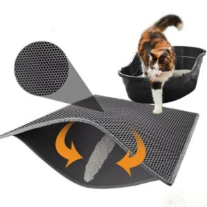 Kedi Tuvalet Önü Kum Toplayıcı Temizleyici Elekli Gri Paspas (5286)