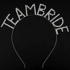 Kristal Taşlı Gümüş Renk Team Bride Gelin Tacı (5286)