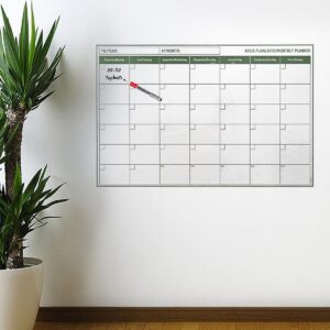 Manyetik Yapışkanlı Bir Aylık Program Planlayıcı Takvim 85x56 cm (5286)