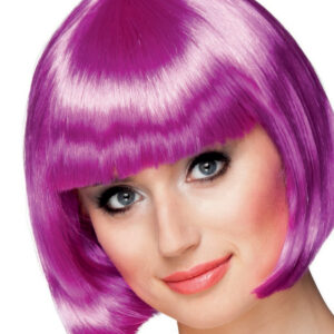 Mor Renk Parti Peruğu Küt Saç (5286)