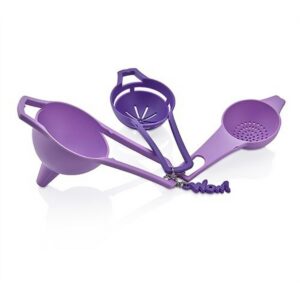 Pratik Yumurta Süzgeci Mini Süzgeç Huni Seti Hepsi Bir Arada (5286)