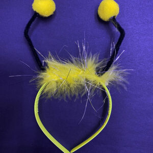 Sarı Ponponlu Gösteriler İçin Plastik Arı Maya Tacı (5286)