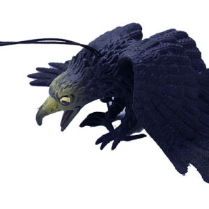 Siyah Renk Yumuşak Plastik Şaka Kartal Yarasa Anahtarlık Şaka Malzemesi (5286)