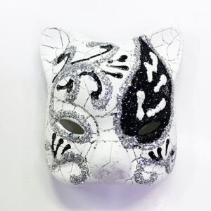 Siyah Renk İşlemeli Seramik Malzemeden İmal Venedik Kedi Model Magnet (5286)