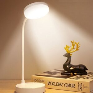 Yuvarlak USBli Dokunmatik 3 Kademeli 360 Derece  Özel Göz Korumalı Led Lityum Masa Lambası (5286)