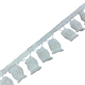 Ponpon Püskül Pamuk en 5 cm Krem 1 Metre