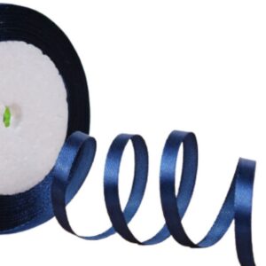 Saten Kurdele 3 cm 10 Metre Lacivert