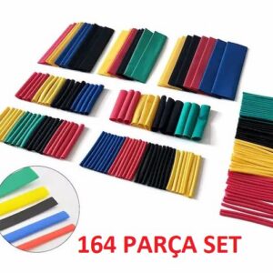 164 Parça Set Isıyla Daralan Makaron Kablo Koruyucu Kılıf (5286)