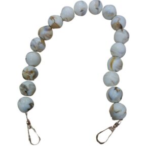 Çanta Askısı 40 cm Akrilik Yuvarlak Krem