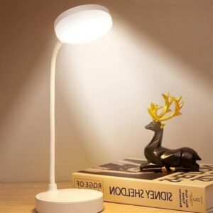 ANKAVERSE® Yuvarlak USBli Dokunmatik 3 Kademeli 360 Derece Özel Göz Korumalı Led Lityum Masa Lambası