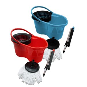 18LT---ŞİRİNK--- RENKLİ OTOMATİK DÖNERLİ KOVA MOP TEMİZLİK SETİ (5286)