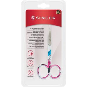 Kıvrık Uçlu Renkli Nakış Makası (4")