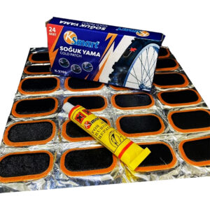 24 PARÇA BİSİKLET TEKER YAMASI SOĞUK YAMA (5286)