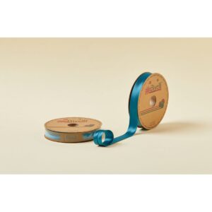 Biye Saten Katlı 082 Petrol 2 cm 25 Metre %100 Polyester