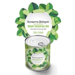 ANKAVERSE® Konserve Bahçem Evde Konservede Sakız Kabak Yetiştirme Kiti