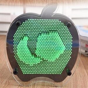 ANKAVERSE® Elma Şeklinde Pin Art Dekoratif 3D Çivi Sanatı Filografi Tahtası