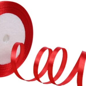 Saten Kurdele 2 cm 10 Metre Kırmızı