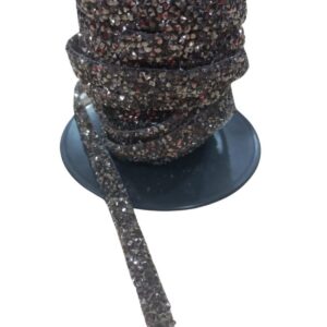 Silikonlu Yapıştırma Taş Şerit 2 cm Siyah 10 Metre