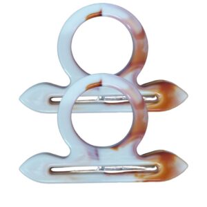 Çanta Sapı Çapa Model Kahverengi - Beyaz 18 cm