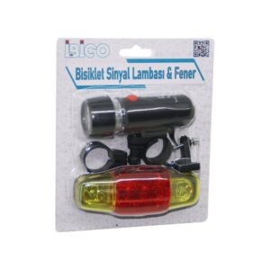 2İN1 BİSİKLET FENERİ SİNYALLİ LAMBA PİLLİ (5286)