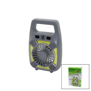 2İN1=MİNİ FAN - FENER USB ŞARJ 2 KADEME HIZ LAMBA=4 FONKSİYON - 10W SU GEÇİRMEZ TAŞIMA KULP MİNİ VANTİLATÖR GS-265 (5286)
