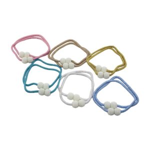 2PCS BONCUK TOPLU - MIKNATISLI RENKLİ PERDE İPİ (5286)