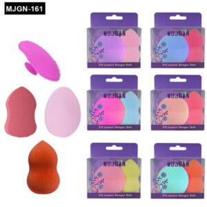 3+1 PARÇA RENKLİ MAKYAJ SÜNGER SİLİKON FIRÇA SETİ (5286)