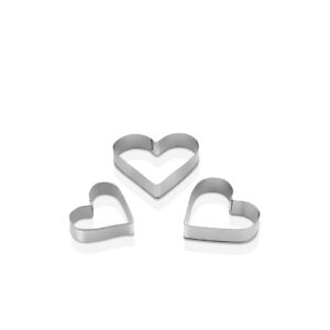 3 BOY - KALP METAL KURABİYE KALIP (5286)