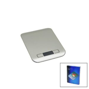 3 KAPASİTE=1000-3000-5000GR/1GR 180X140X18MM DİJİTAL PLATİN MUTFAK TERAZİ - TARTI PİLLİ= 2PCS İNCE (5286)