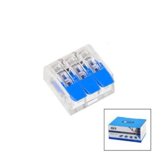 100 ADET 3 LÜ 2X2.5 KABLO GEÇMELİ MANDALLI BUAT KLEMENSİ (5286)