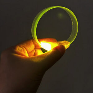 3 Modlu Pilli LED Işıklı Esnek Parti Bilekliği Sarı (5286)