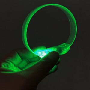 3 Modlu Pilli LED Işıklı Esnek Parti Bilekliği Yeşil (5286)