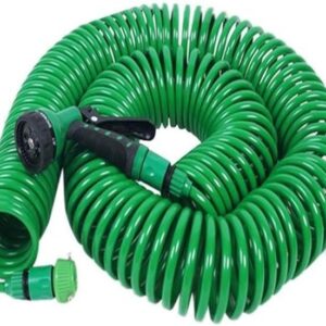 30 Metre Spiral Hortum + 4 Fonksiyonlu Özel Sulama Tabancası (5286)