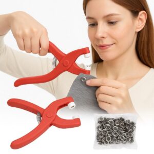 ANKAVERSE® Plastik Çıt Çıt Pensi–Kıyafet, Bebek Önlüğü, Gömlek ve Tekstil Ürünleri İçin Çıtçıt Takma Aleti