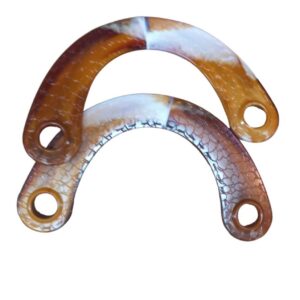 Çanta Sapı Ay Model Kahverengi-Beyaz 20 cm