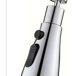 360 DERECE DÖNEBİLEN- 3 MOD  KROM YAĞMUR PÜSKÜRTME BORULU KUBAR MUSLUK UCU  (5286)