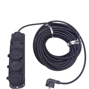 3LÜ 20 MT UZATMA KABLOSU ÇANTALI KAUÇUK PRİZ 3X1.5 CCA KABLO (5286)