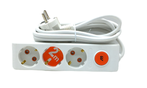 3LÜ ANAHTARLI 2MT.UZATMA KABLO GRUP PRİZ (5286)