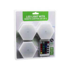 3PCS - ALTIGEN - RGB KUMANDALI - PİLLİ - DOKUNMATİK LAMBA SETİ 6 LED (5286)