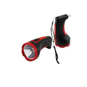 3W TEK LED BOMBELİ GÖVDE FİŞ ŞARJLI EL FENERİ UZUN MESAFELİ (5286)