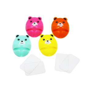 4 PARÇA  RENKLİ BÜYÜK AYICIK KABLO TUTACAK (5286)