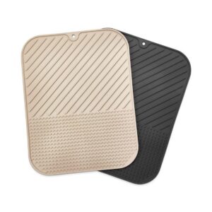 ANKAVERSE® Silikon Kaydırmaz Mutfak İçin Bulaşık Matı, Çok Amaçlı Kurutmalık 36x28cm