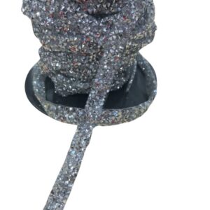 Silikonlu Yapıştırma Taş Şerit 2 cm Gümüş 10 Metre