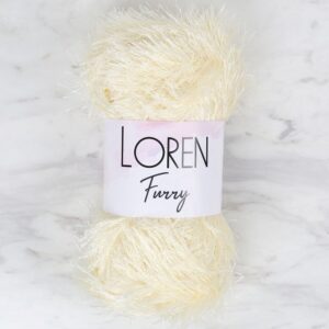 Loren Furry Krem El Örgü İpi - RF065 - 34062