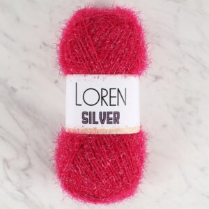 Loren Silver Fuşya El Örgü İpi - RS0022 - 34078