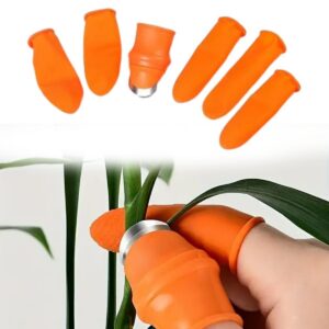 5 Parça Pratik Parmak Koruyucu 1 Parça Baş Parmak Bıçaklı Eldiven Sebze Meyve Soyucu Kesme Ayıklayıcı Silikon Set (5286)